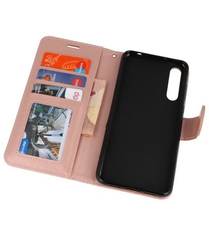 Roze Wallet Case Hoesje voor Huawei P20 Pro