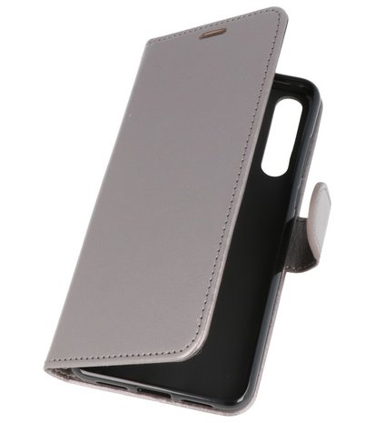 Grijs Wallet Case Hoesje voor Huawei P20 Pro