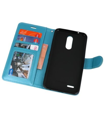 Turquoise Wallet Case Hoesje voor LG K10 2018