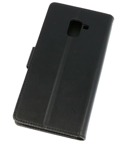 Zwart Wallet Case Hoesje voor Samsung Galaxy A8 Plus 2018