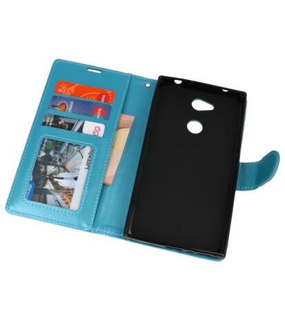 Turquoise Wallet Case Hoesje voor Sony Xperia L2