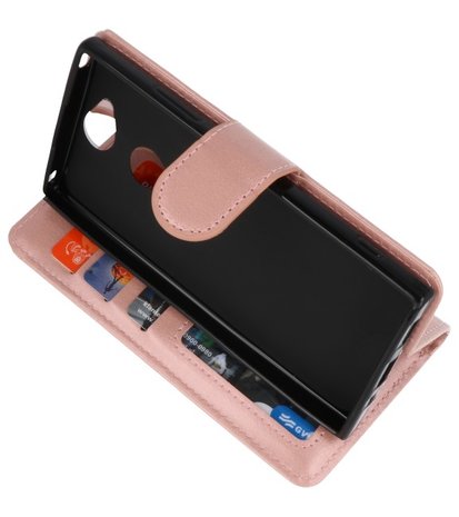 Roze Wallet Case Hoesje voor Sony Xperia XA2