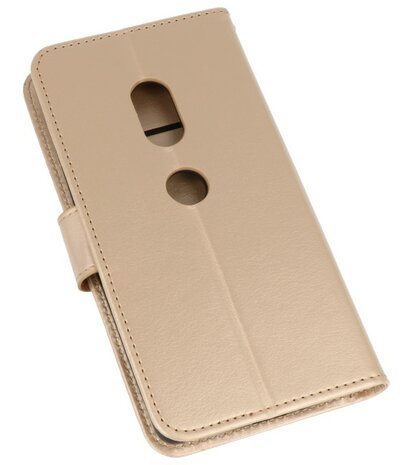 Goud Wallet Case Hoesje voor Sony Xperia XZ2