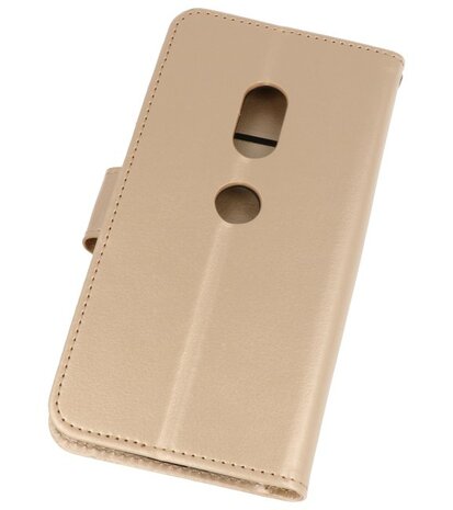 Goud Wallet Case Hoesje voor Sony Xperia XZ2