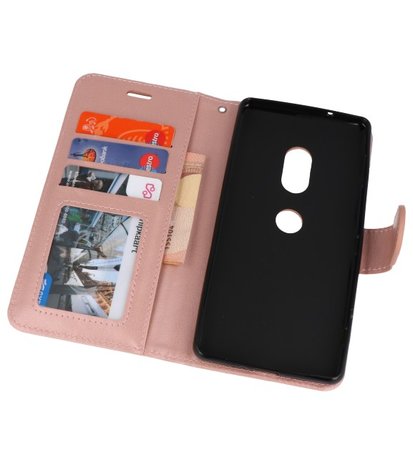 Roze Wallet Case Hoesje voor Sony Xperia XZ2