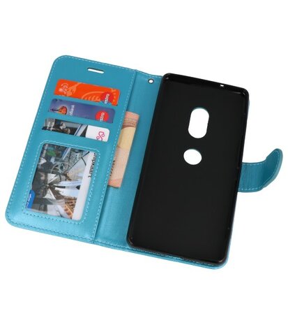 Turquoise Wallet Case Hoesje voor Sony Xperia XZ2