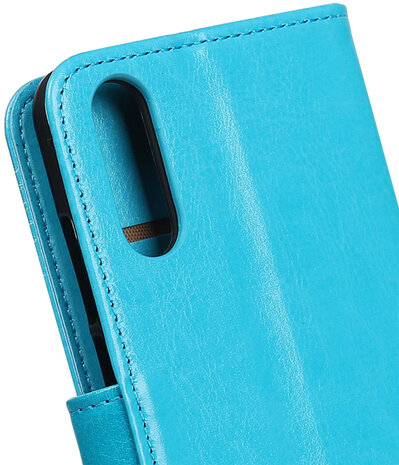 Turquoise Portemonnee Wallet Case Hoesje voor Huawei P20