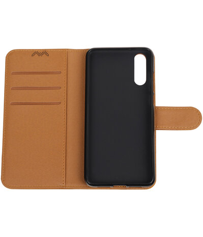 Bruin Pull-Up Wallet Case Hoesje voor Huawei P20