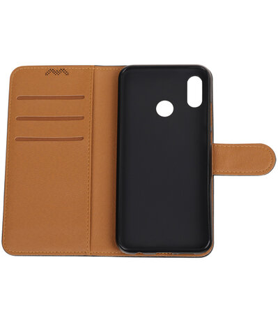 Zwart Pull-Up Wallet Case Hoesje voor Huawei P20 Lite