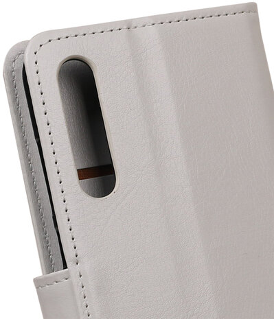 Wit Portemonnee Wallet Case Hoesje voor Huawei P20 Pro