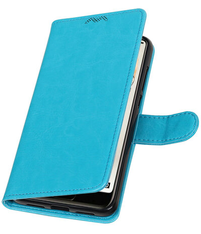 Turquoise Portemonnee Wallet Case Hoesje voor Huawei P20 Pro