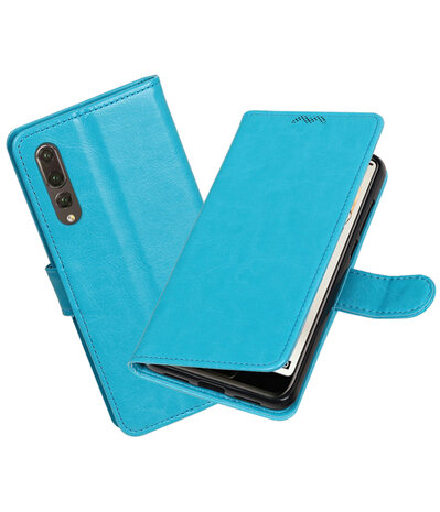Turquoise Portemonnee Wallet Case Hoesje voor Huawei P20 Pro