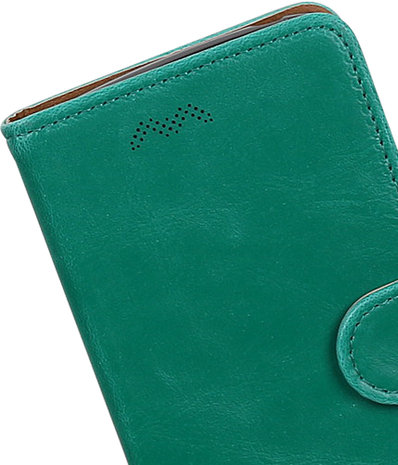 Groen Pull-Up Wallet Case Hoesje voor Huawei P20 Pro