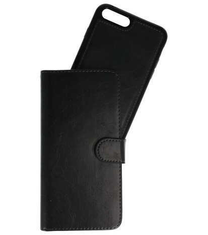 Zwart 2 in 1 Wallet Case Hoesje voor Apple iPhone 7 / 8 Plus