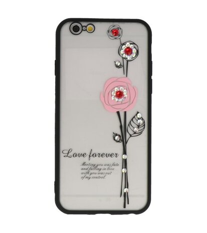 Roze Love Forever back case Hoesje voor Apple iPhone 6 / 6s