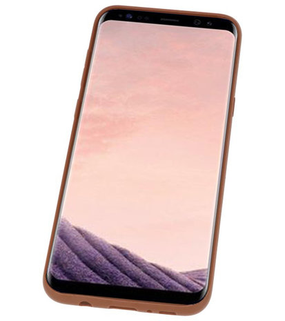 Bruin Hardcase cover Hoesje voor Samsung Galaxy S8 Plus