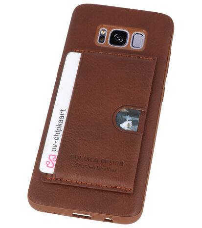 Bruin Hardcase cover Hoesje voor Samsung Galaxy S8