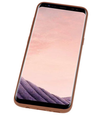 Bruin Hardcase cover Hoesje voor Samsung Galaxy S8