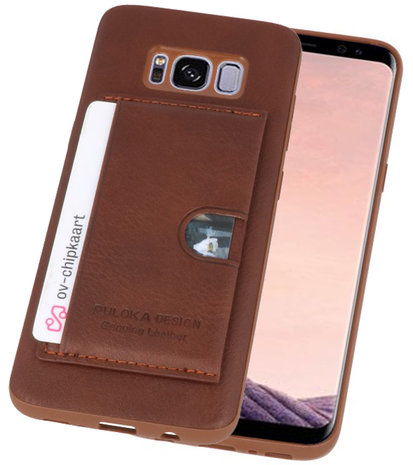 Bruin Hardcase cover Hoesje voor Samsung Galaxy S8