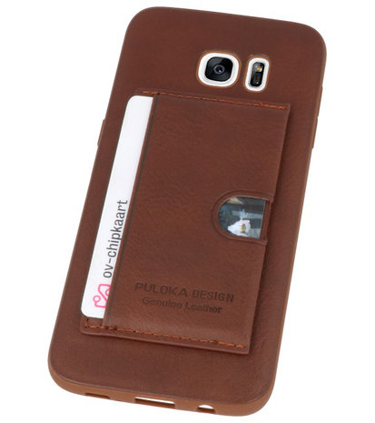 Bruin Hardcase cover Hoesje voor Samsung Galaxy S7 Edge