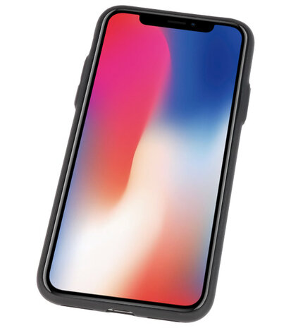 Zwart Hardcase cover Hoesje voor Apple iPhone X