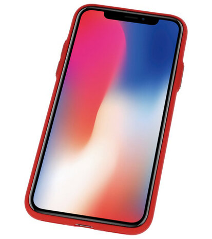 Rood Hardcase cover Hoesje voor Apple iPhone X