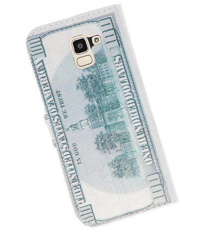 Dollar booktype wallet case Hoesje voor Samsung Galaxy J4 2018