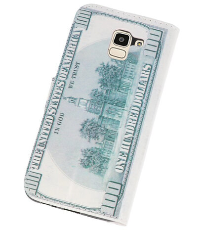 Dollar booktype wallet case Hoesje voor Samsung Galaxy J4 2018