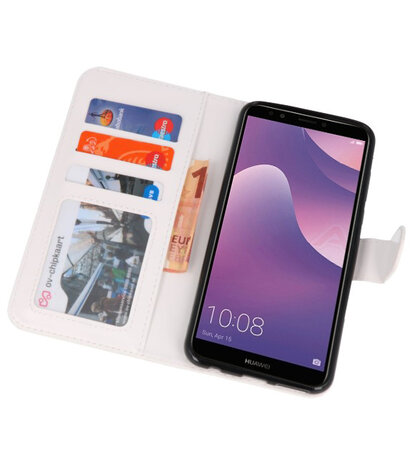 Dollar booktype wallet case Hoesje voor Huawei Y7 Prime 2018