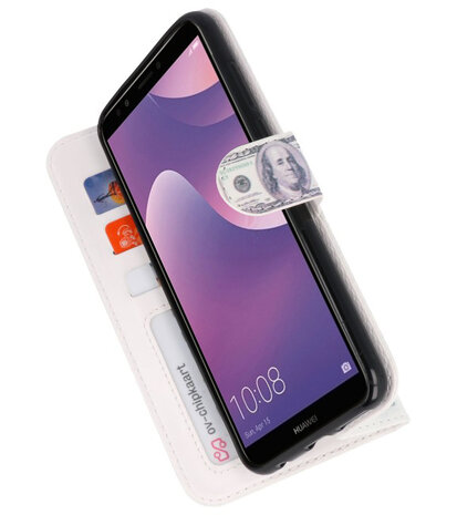 Dollar booktype wallet case Hoesje voor Huawei Y7 Prime 2018