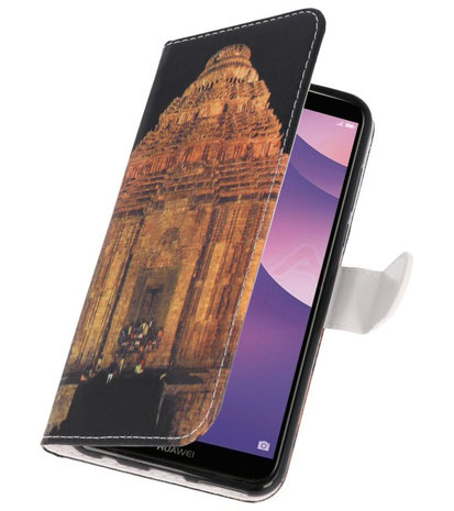 Tempel 2 booktype wallet case Hoesje voor Huawei Y7 2018 / Y7 Prime 2018
