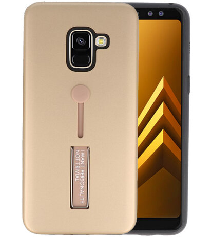 Goud Stand Case hoesje voor Samsung Galaxy A8 2018