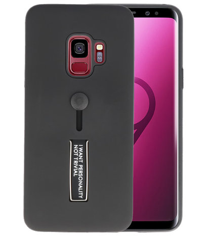 Zwart Stand Case hoesje voor Samsung Galaxy S9