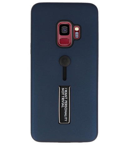 Navy Stand Case hoesje voor Samsung Galaxy S9