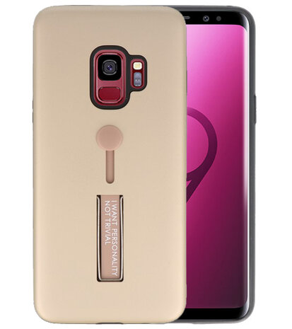 Goud Stand Case hoesje voor Samsung Galaxy S9