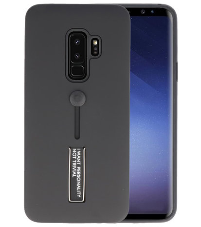 Zwart Stand Case hoesje voor Samsung Galaxy S9 Plus