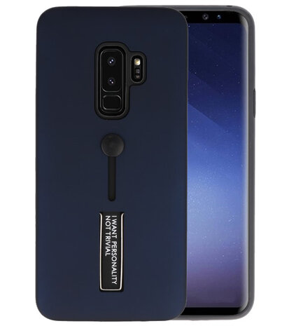 Navy Stand Case hoesje voor Samsung Galaxy S9 Plus