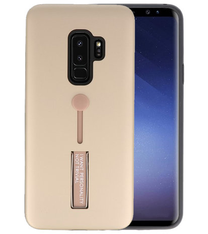 Goud Stand Case hoesje voor Samsung Galaxy S9 Plus