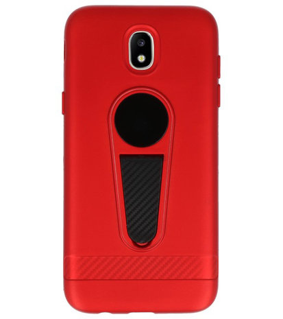 Rood Magneet Stand Case hoesje voor Samsung Galaxy J5 2017