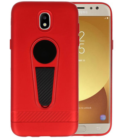 Rood Magneet Stand Case hoesje voor Samsung Galaxy J5 2017