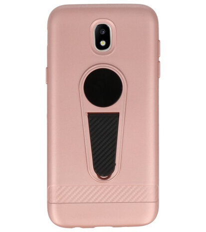 Roze Magneet Stand Case hoesje voor Samsung Galaxy J5 2017