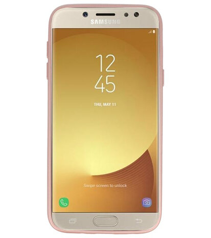 Roze Magneet Stand Case hoesje voor Samsung Galaxy J5 2017