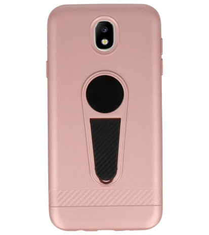 Roze Magneet Stand Case hoesje voor Samsung Galaxy J7 2017 / Pro