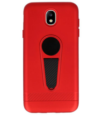 Rood Magneet Stand Case hoesje voor Samsung Galaxy J7 2017 / Pro