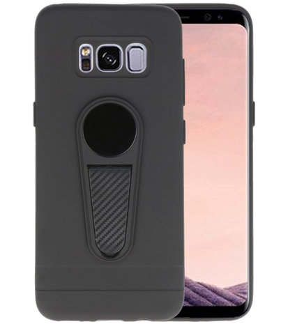 Zwart Magneet Stand Case hoesje voor Samsung Galaxy S8