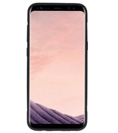  Zwart Pantser TPU met Ringhouder hoesje voor Samsung Galaxy S8 Plus