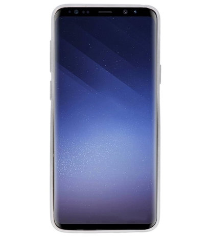 Zilver Magneet Stand Case hoesje voor Samsung Galaxy S9 Plus