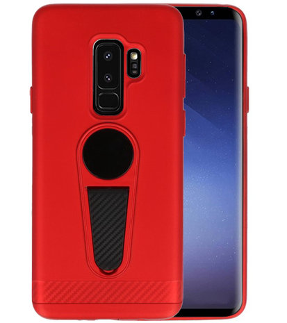 Rood Magneet Stand Case hoesje voor Samsung Galaxy S9 Plus