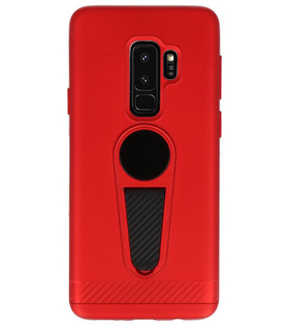 Rood Magneet Stand Case hoesje voor Samsung Galaxy S9 Plus