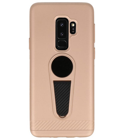 Goud Magneet Stand Case hoesje voor Samsung Galaxy S9 Plus